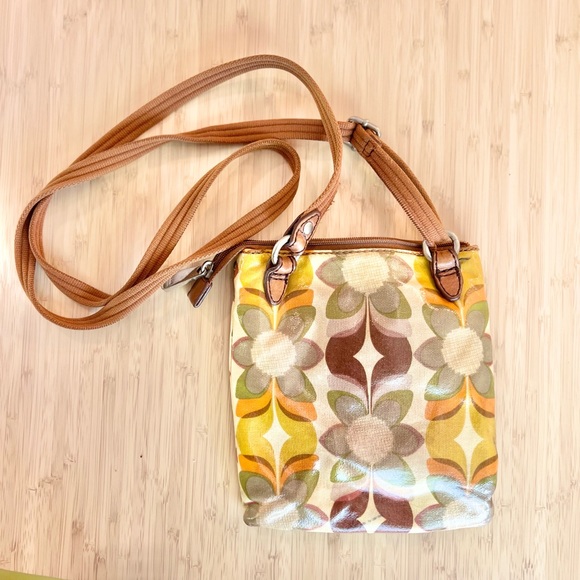 Fossil keyper purse floral design - Picture 4 of 4